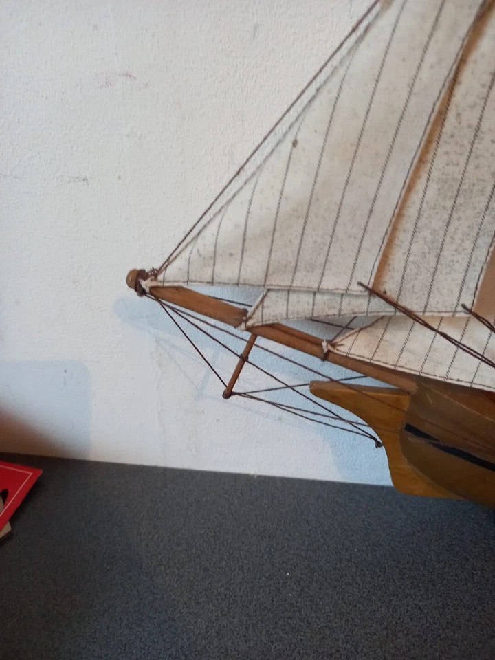 Modellino Barca L'Stella 1932 Goelette A Hunier Paimpolaise Doppio Bella Addio - Immagine 3 di 4