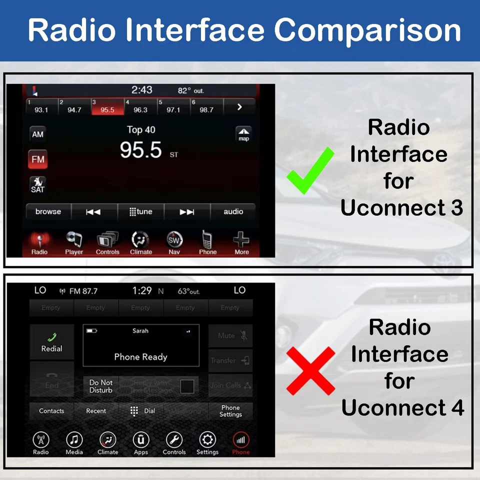 Dodge Viper SRT 2014-2017 coche 8,4" Uconnect 3 monitor LCD pantalla táctil Foto 4 de 4