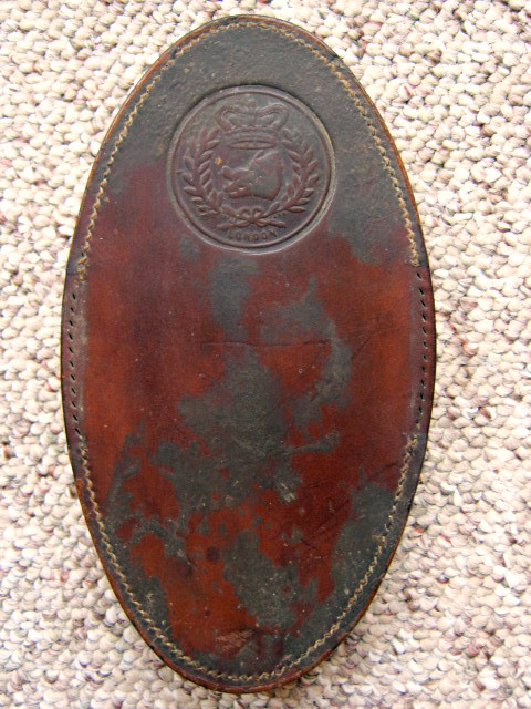 Antique Leather Horse Brush - London, England - Marked - c. 1900 - Very Rare