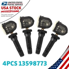 4Pcs Upgrade Strong signal TPMS Tire Pressure Sensor 13598773 Fit For Cadillac