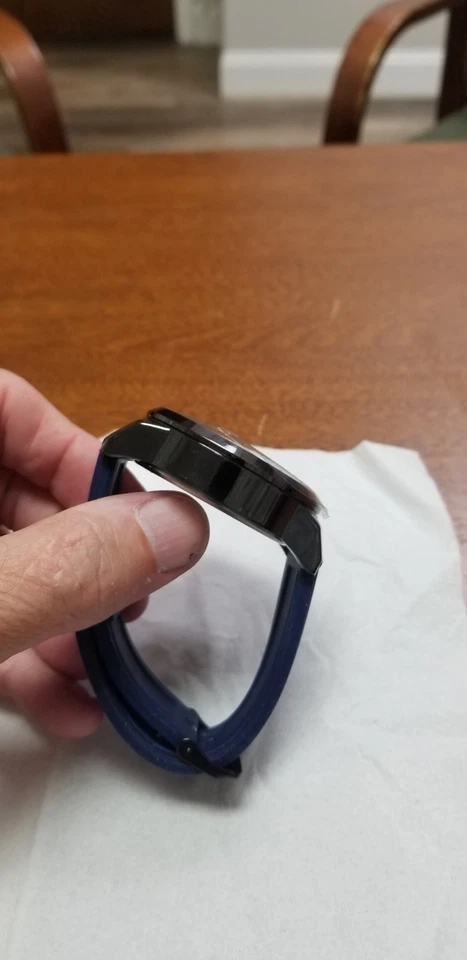 RELOJ SKY MARINE MODELO SKYM 8014 - RELOJ GRANDE CUARZO Banda Goma - AZUL - ¡NUEVO!🌞💓! Foto 3 de 4