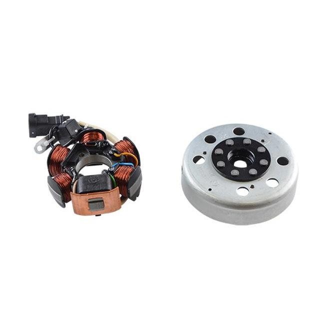 Allumage 50cc stator rotor bobine compatible Piaggio Zip NRG Typhoon Fly Vespa LX