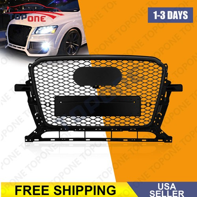 #ad #ad Fits 2013 2017 Audi Q5 SQ5 Front Honeycomb Grille Mesh Grille Glossy Black $108.06