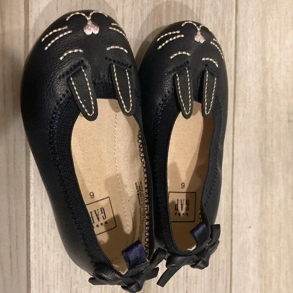 Gap Bebé Niña Azul Marino Conejo Zapatos Talla 6 Niño Pequeño Foto 4 de 4