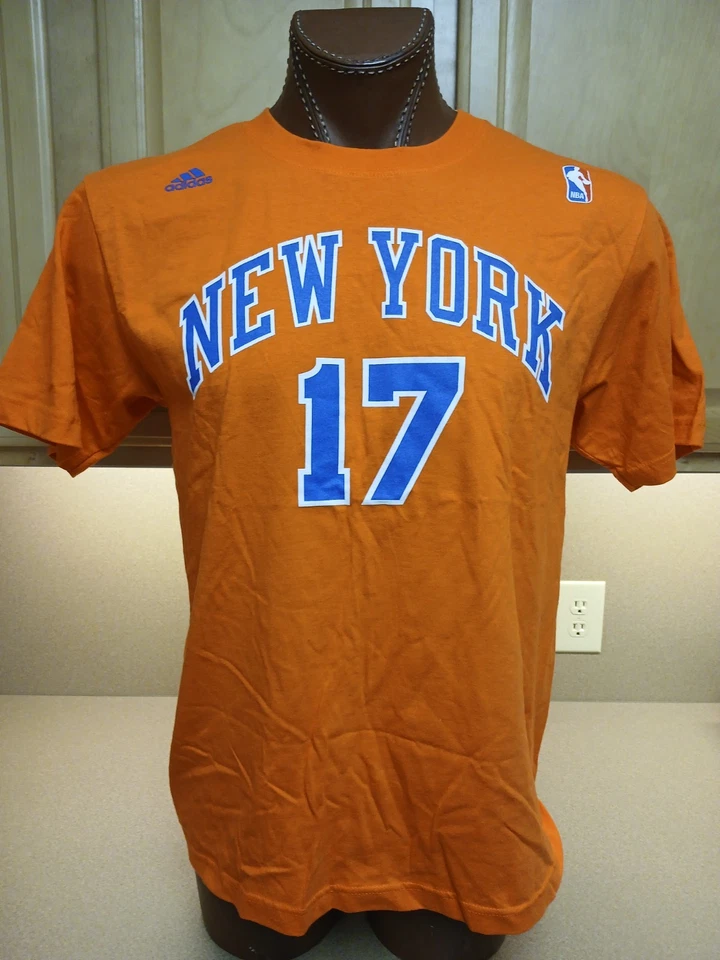 Camiseta deportiva naranja Jeremy Lin 17 Adidas New York Knicks nueva con etiquetas | Grande para hombre Foto 2 de 4
