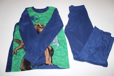 JURASSIC WORLD BOYS 2 PIECE SLEEPWEAR SET SIZE 10-12 PAJAMAS LONG SLEEVE