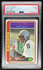 1978 Topps Ray Guy #260 Raiders PSA 7