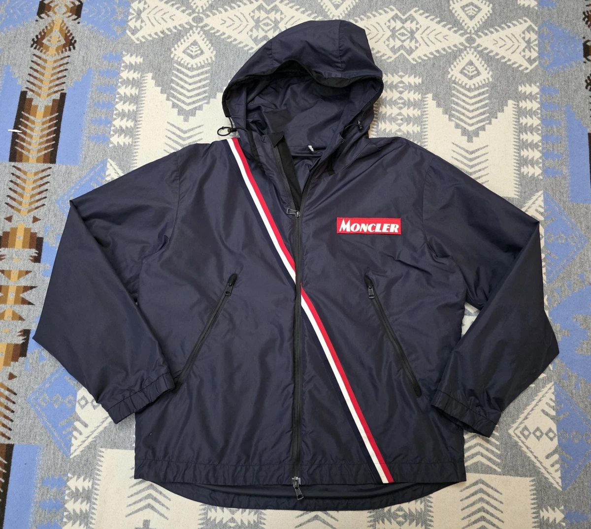 Moncler Blue Windbreaker Coats, Jackets & Vests for Men for Sale
