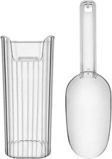 KADE Ice Scoop With Holder - Removable Plastic Scoop for Freezer,