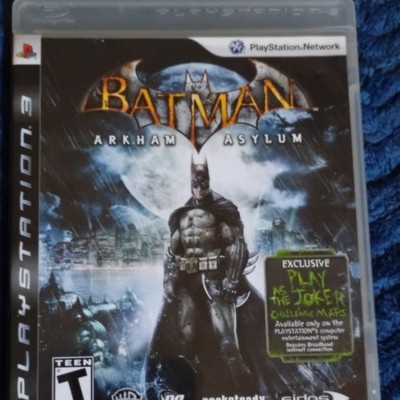 Batman: Arkham Asylum Eidos Interactive PlayStation 3 Manual Joker Maps