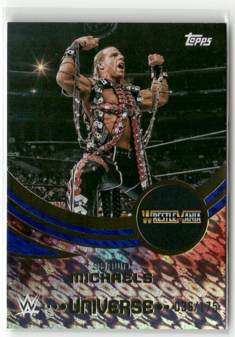 2025 Topps Universe WWE #255 Shawn Michaels Blue Pulse 36/175 | eBay