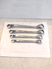 Set of 4 Vanadium Whitworth Spanners, UK made.