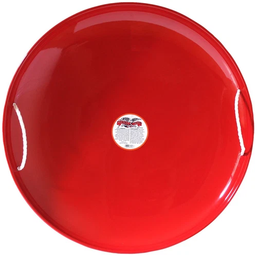 Flexible Flyer Platillo Acero 26" Metal Invierno Trineo de Nieve para Niรฑos y Adultos, Rojo-