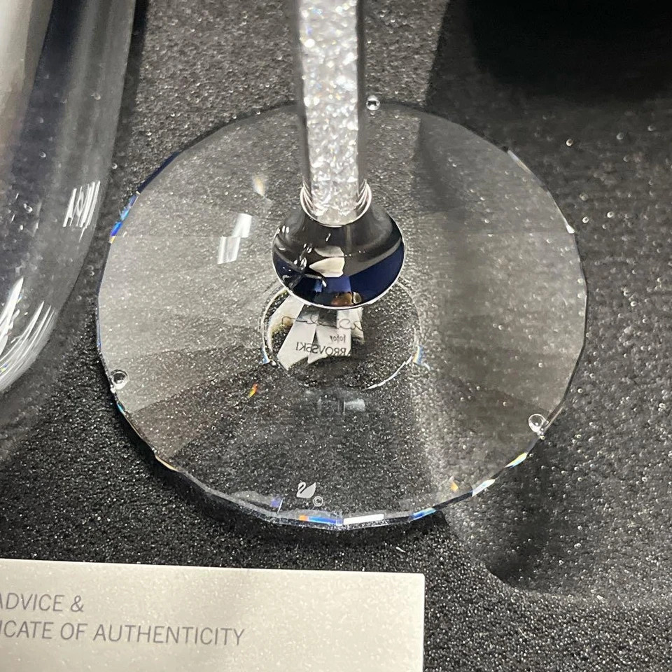 Lot de 2 verres à champagne SWAROVSKI vaisselle en verre mzmr - Photo 3/4