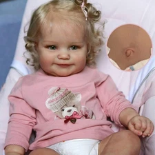 Realistic Reborn Baby Dolls Maddie Girl, 20 Inch Real Life Baby Dolls Silicone F
