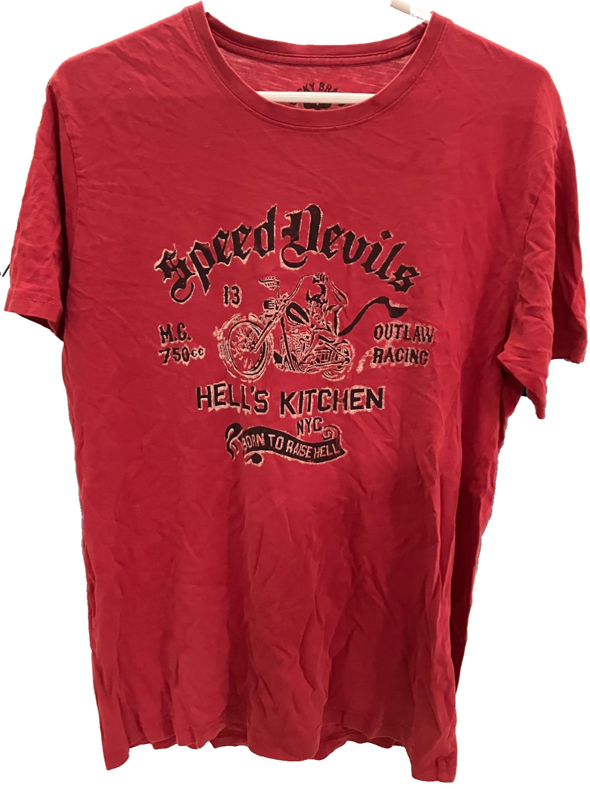 Lucky Brand Speed Devils Hell's Kitchen Graphic T… - image 1