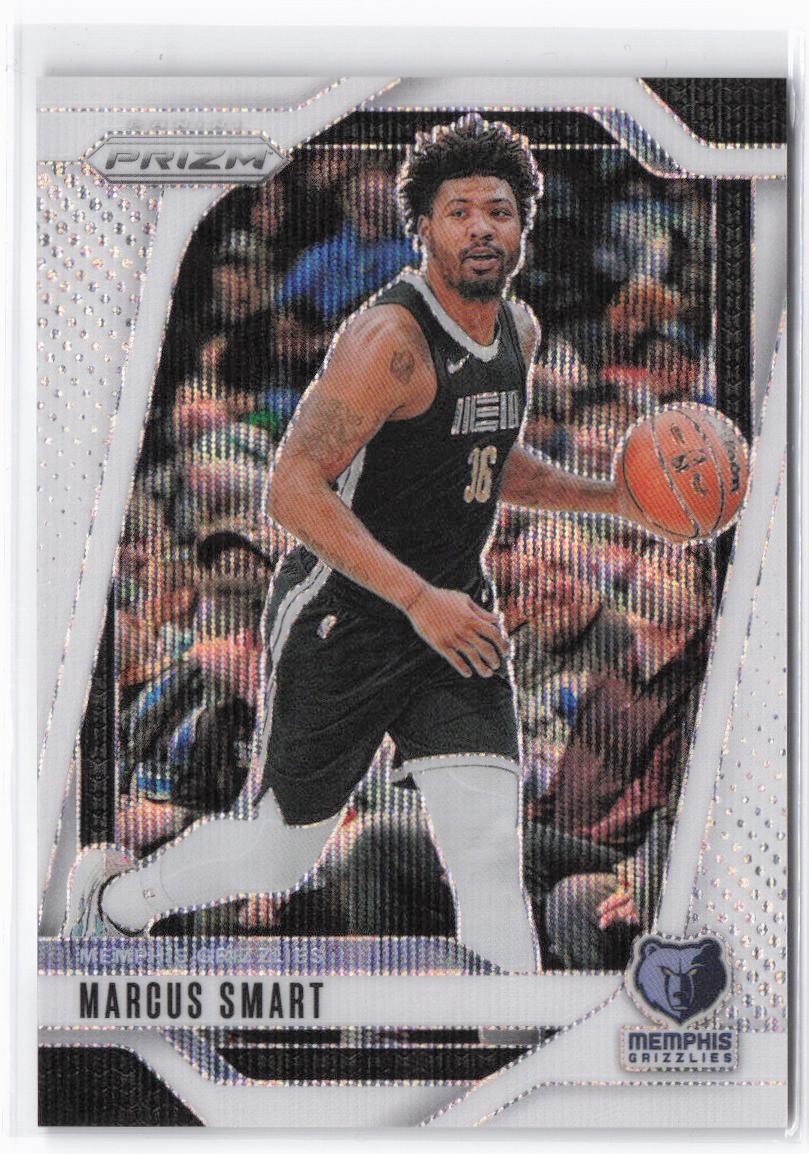 2024-25 Panini Prizm Marcus Smart #59 Prizms White Wave #/38 Memphis Grizzlies