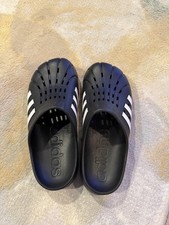 Adidas Adilette Clog Black/White Men's Size 9