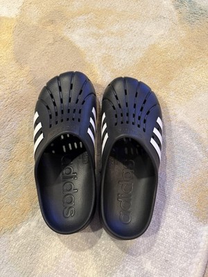 Adidas Adilette Clog Black/White Men's Size 9
