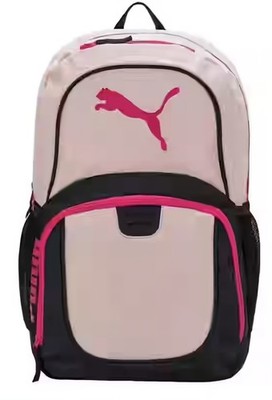 **NWT Puma Pink and Black Classic Backpack New Laptop Sleeve Area Hot Pink 