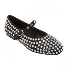 A New Day Issa Rhinestone Mary Jane Ballet Flats Size 9 NWT