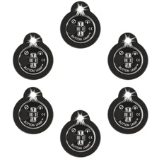 Button LAMP Adhesive LEDs Light Package - Lightweight, Ultra Small (6 Pack)