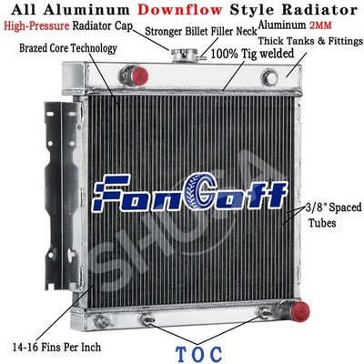 3Row Aluminum Radiator Fits Dodge D/W 100 150 200 250 Truck 5.2L 5.9L 1970~1979