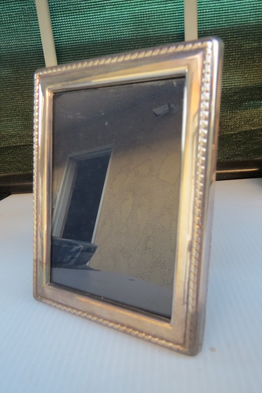 Antique England Solid Sterling Silver Picture(Photo) Frame 