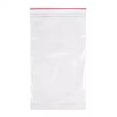 Minigrip Mgrl2p0610 Reclosable Bag, Zip Seal, 10 In L, 6 In W, 2 Mil Thick, Low