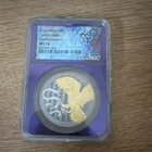 2024 Malta 5 Euro Golden Eagle Silver Gilt/Ruthenium NGC MS 70 Coin