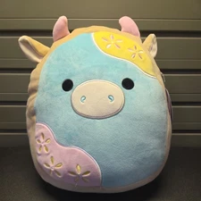 NEW Squishmallows 12” Inch Cornelius The Sugar Cookie Cow Easter Squishmallow