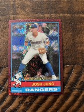 2025 Heritage Baseball Josh Jung Pink & Silver Sparkle Cards