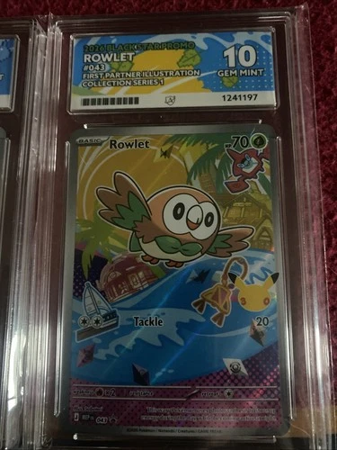 Rowlet 043 Black Star Promo Pokemon First Partner Illustration - ACE 10