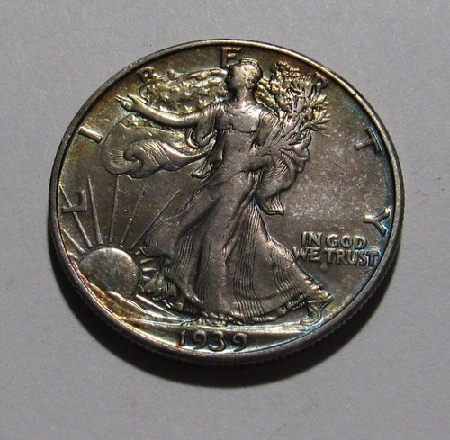 1939 D Walking Liberty Half Dollar - UNC Details / Reverse Scratch - 113SA