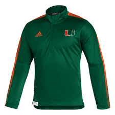 adidas Miami Hurricanes Sideline Primeblue Qu...