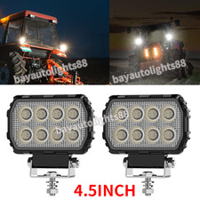 2x Led Tractor Work Lights 12v Led Flood Light Pods Fit Truck Waterproof 4inch
