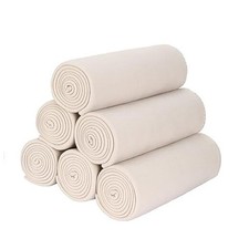 Fleece Throw Blanket Bulk Fleece Blankets Solid Pack of 6-50x60 Inches Beige