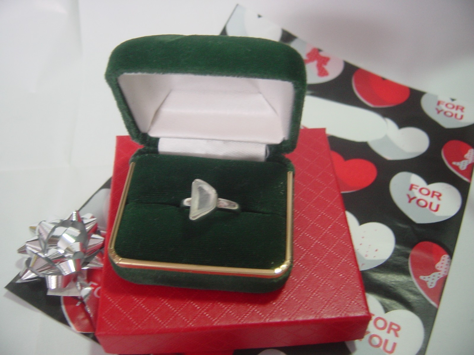 Vintage Solid Silver Ring-SUPERB-very large Natur… - image 1