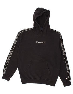 CHAMPION Herren Graphic Hoodie Pullover Medium Schwarz Baumwolle AB05