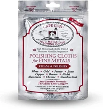 Cape Cod Polishing Cloths for Fine Metals | Jewelry Cleaner and Tarnish Remover 