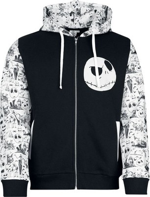 The Nightmare Before Christmas Kapuzenjacke Herren Jack schwarz/weiß