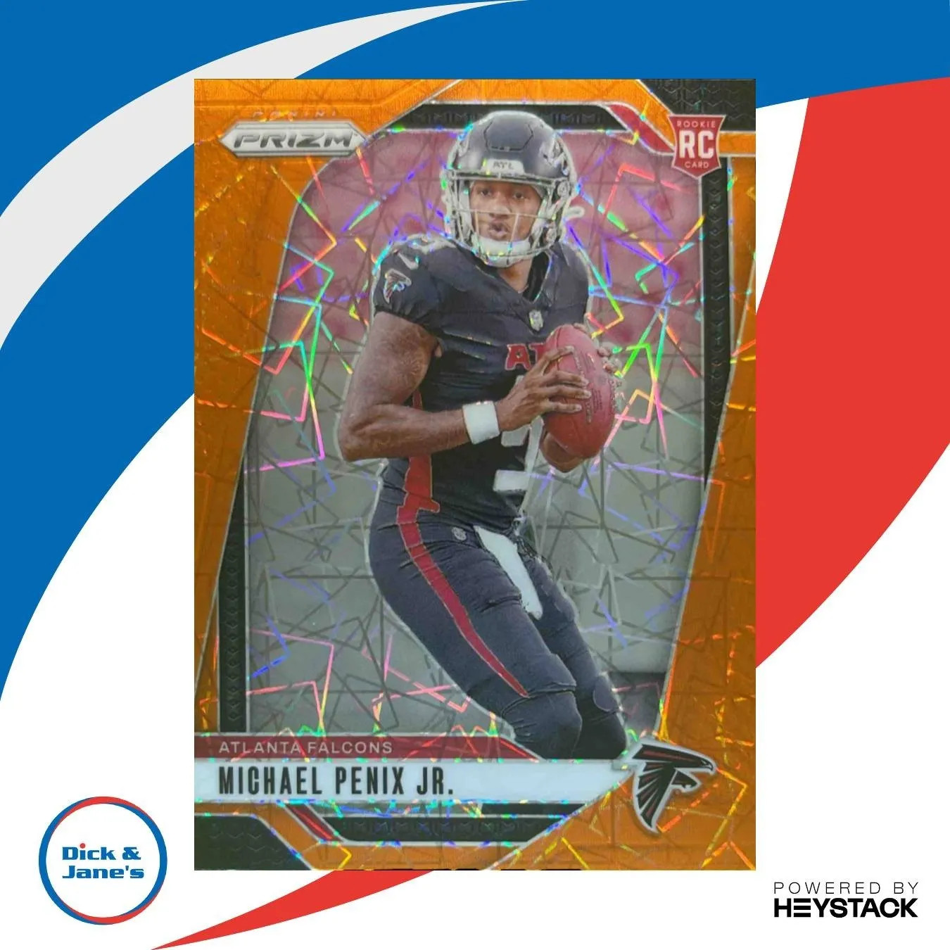 2024 Panini Prizm Michael Penix Jr. Lazer #378 RC Atlanta Falcons