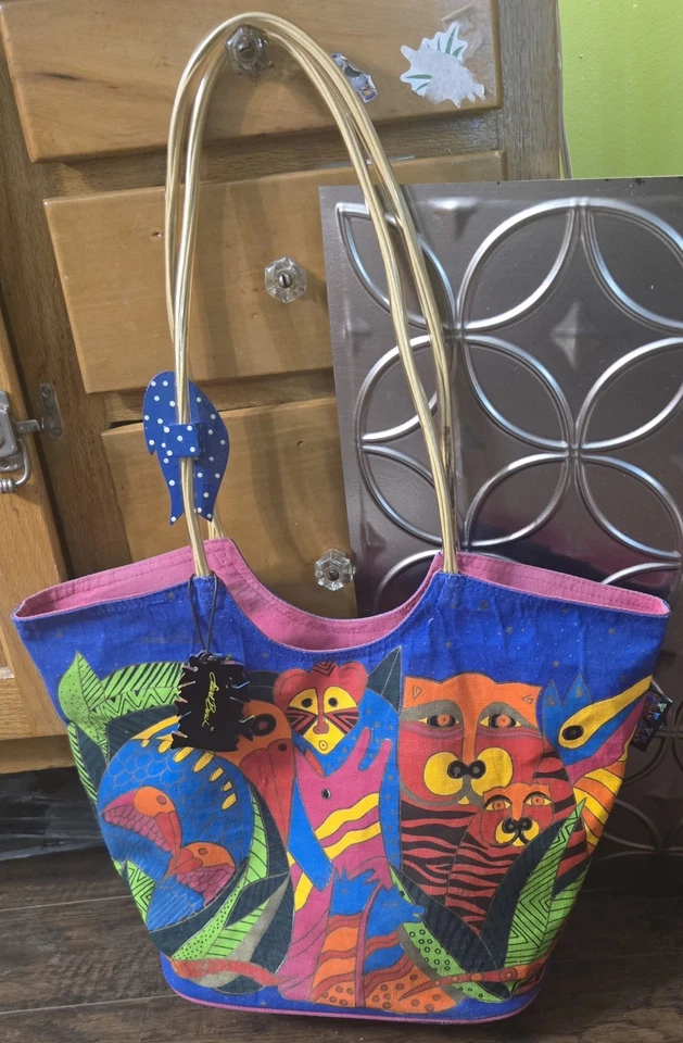 Bolso de Hombro Laurel Burch Mediano Animales de la Selva Foto 2 de 4