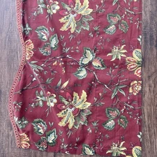 6 Waverly Navarra Farmhouse Scalloped Valance Rod Pocket Window Curtain  48 X 16