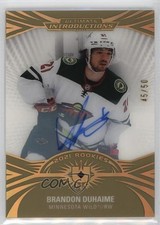 2021 Ultimate Collection Introductions Gold 45/50 Brandon Duhaime Rookie Auto RC