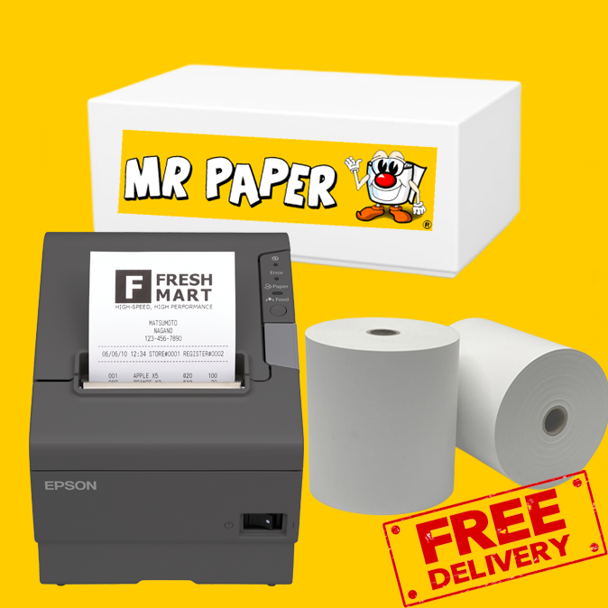 Epson TM-T20iii Thermal Till Rolls / Receipt Rolls - Box of 20 Rolls