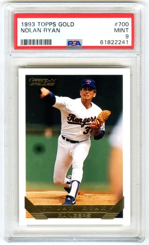 NOLAN RYAN (POP 162) 1993 TOPPS GOLD PSA-9 MINT FINAL SEASON CARD#700 (NEW CASE)
