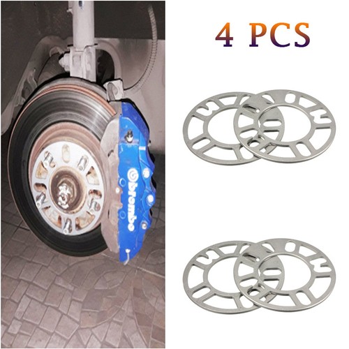 4PCS 5mm Alloy Aluminum Wheel Spacers Adaptor For Car Parts Shims Plate