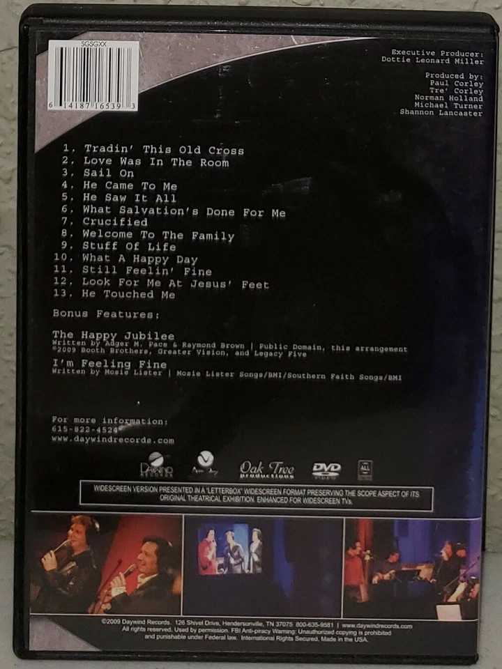 Audio DVD Live At Oak Tree The Series: The Booth Brothers Christian Music - Image 2 of 2