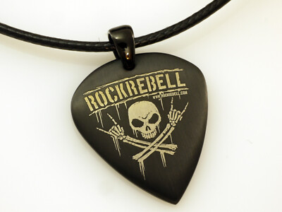 Rockys  Plektrum Kette  mit Skull Design und 50 cm Baumwollkette